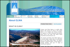 Castaic Lake Water Agency Screenshot...