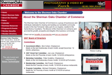 The Sherman Oaks Chamber of Commerce Screenshot...